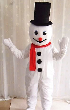 Personagem Vivo Mascote Fantasia Boneco De Neve Natal Festa