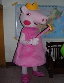 Personagem Vivo Mascote Fantasia PEPPA PIG MODELO FADA FADINHA