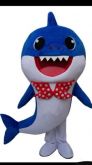 Personagem Vivo Mascote Fantasia Realista Baby shark Tubarão Pink Fong