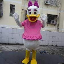 Personagem Vivo Fantasia Realista Margarida Mascote Fantasia