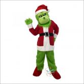 Personagem Vivo Mascote Fantasia O Grinch Boneco Humanizado