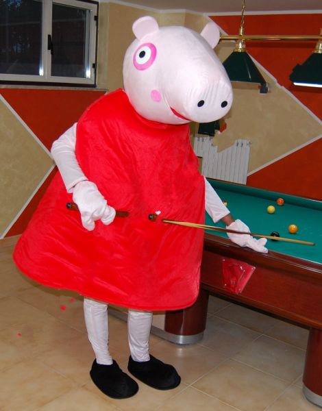 FANTASIA REALISTA FESTA INFANTIL- PERSONAGEM VIVO MASCOTE PEPPA PIG TRADICIONAL